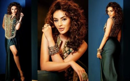 Seerat Kapoor Turns Up The Heat in a High-Slit Peacock Glam Look — And We Just Can’t Take Our Eyes Of